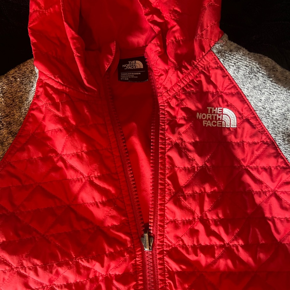The North Face Kids Red Quilted Jacket
